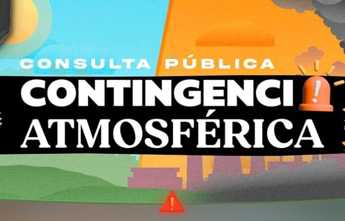contingatmos Contingencia atmosférica anuncio de consulta pública sobre condiciones del aire en Chihuahua, en el sitio soychihuahua.mx, informando sobre emergencias ambientales y protección de la salud pública.