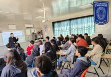 Promueven prevención del delito en secundaria de San Buenaventura