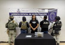 Durante cateo, detiene COE a masculino en posesión de mariguana y cocaína