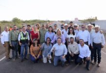 Supervisa Maru Campos obras viales en Saucillo y la región centro-sur
