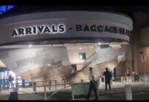 Tormentas golpean El Paso: colapsa acceso del aeropuerto y se abre socavón