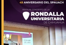 Ofrecerá la Rondalla Universitaria de Chihuahua concierto gratuito en el Paraninfo por el aniversario del SPAUACH