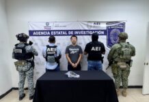 Durante cateo, detiene AEI a sujeto por posesión ilegal de arma de fuego