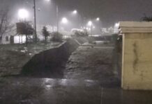 Intensa lluvia provoca inundaciones y crecida de arroyos en Chihuahua Imagen tomada de Tiempo Severo Chihuahua