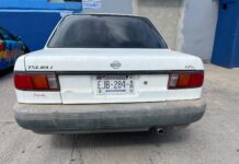 Asegura Policía Municipal vehículo con reporte de robo