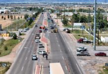 Realizan instalación de semáforo en el Gómez Morín y Centauro del Norte