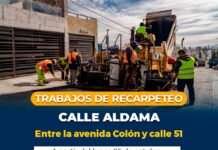 Anuncia Municipio trabajos de recarpeteo en tramo de la calle Aldama